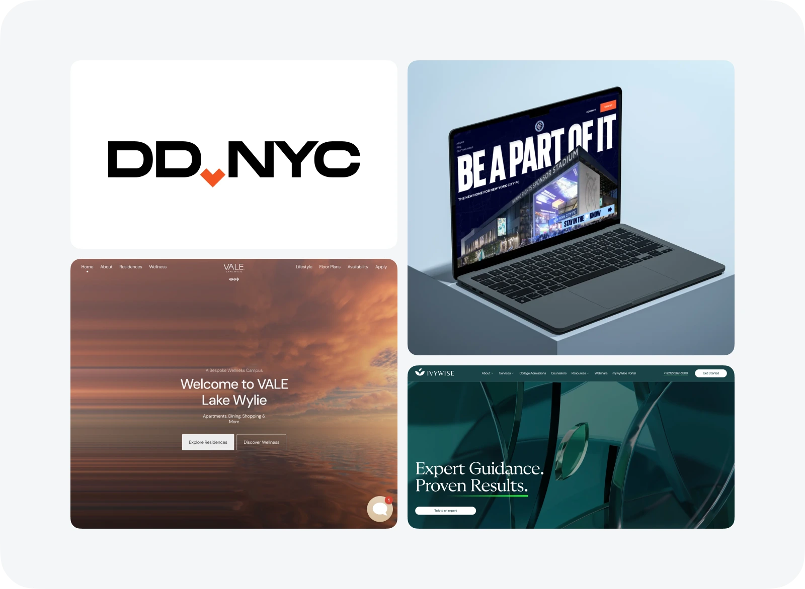 DD NYC Web design portfolio