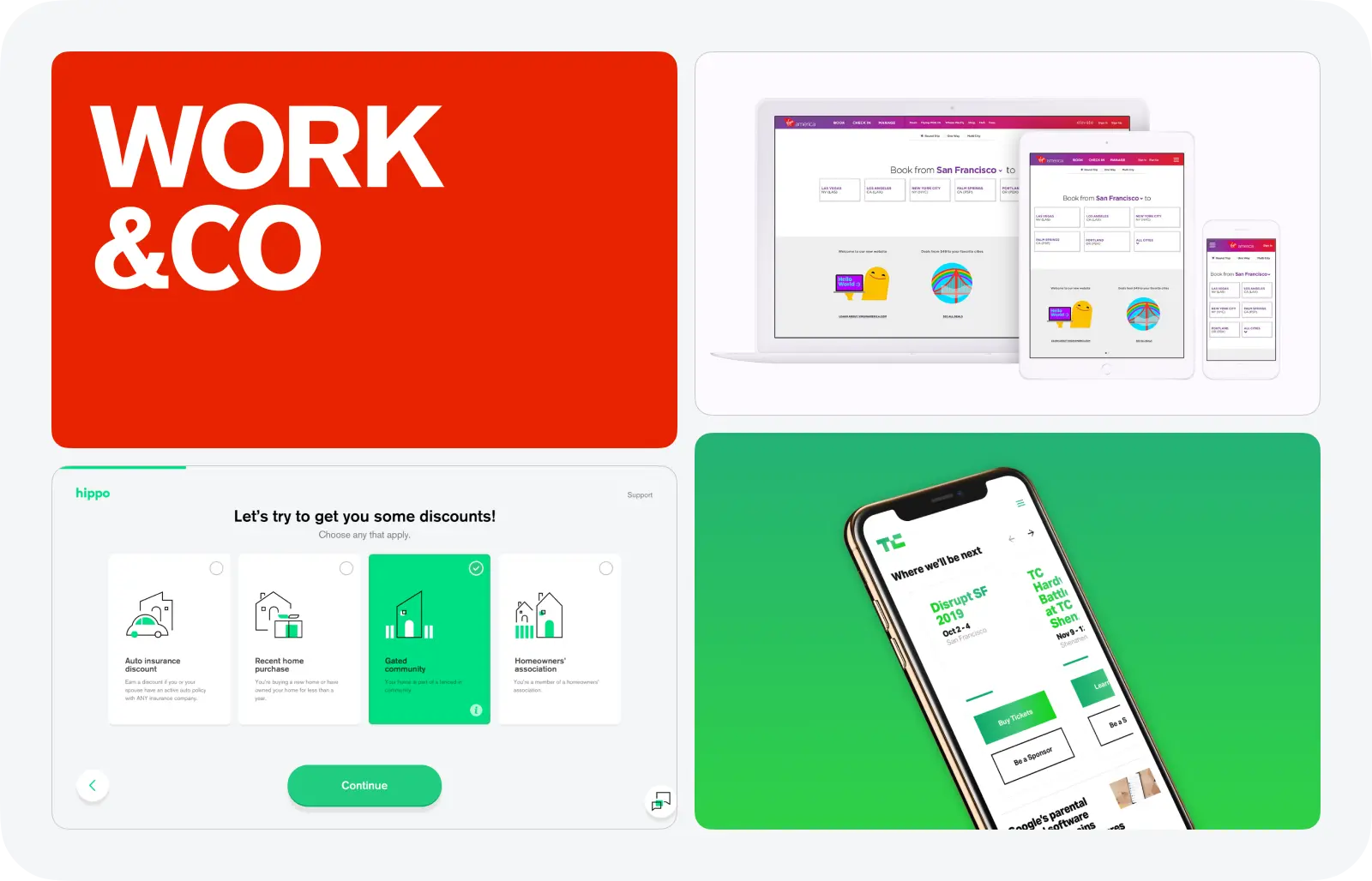 Work Co UX design portfolio