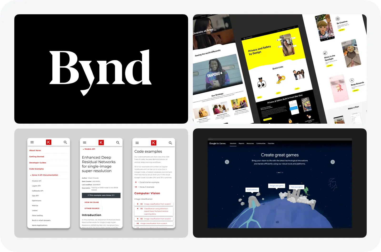 Bynd UX design portfolio