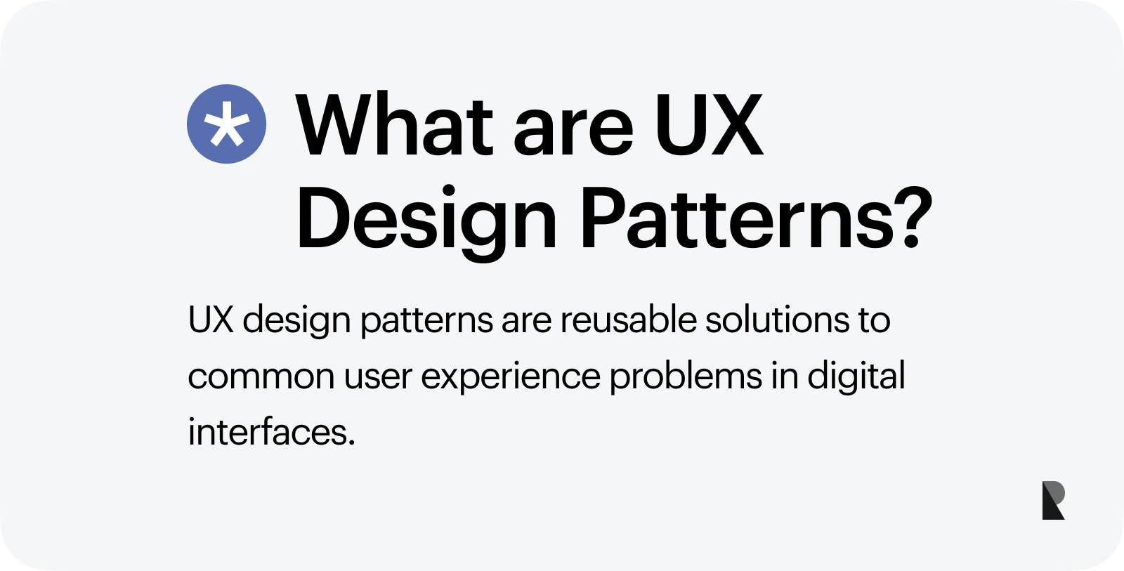 What are UX design patterns