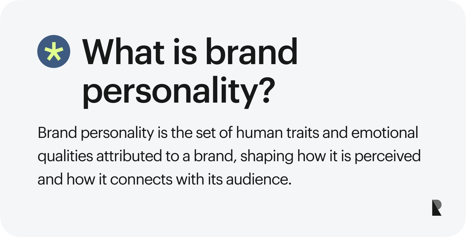 What is brand personality