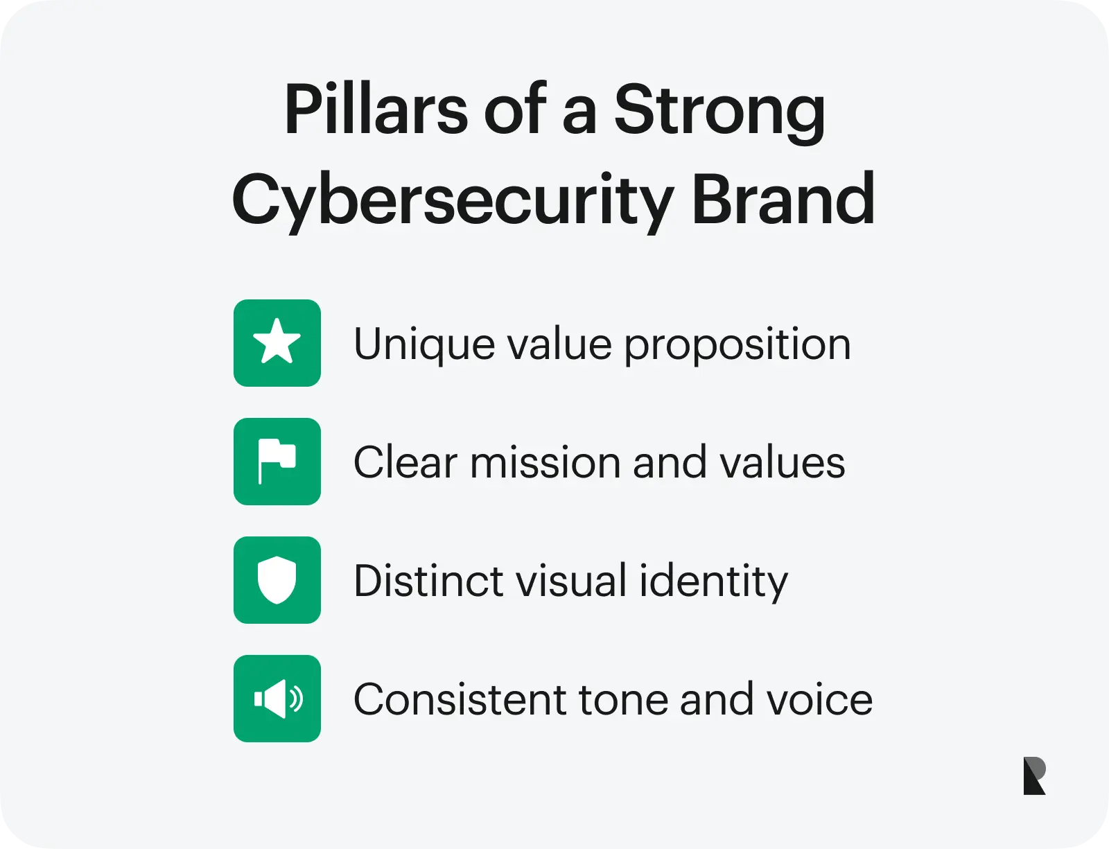 cybersecurity brand pillars
