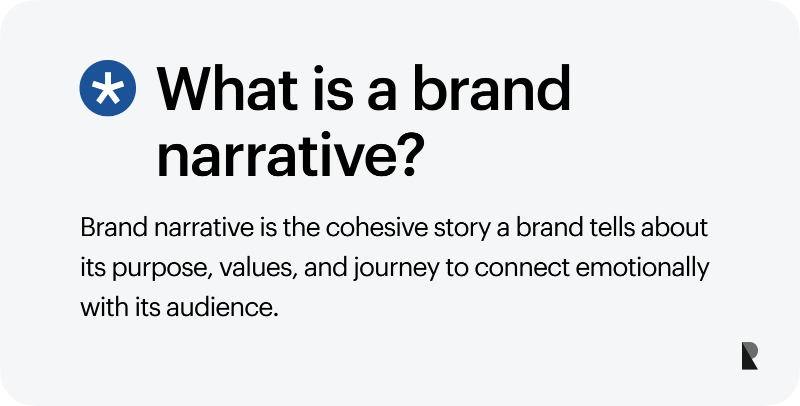 What is brand narrative