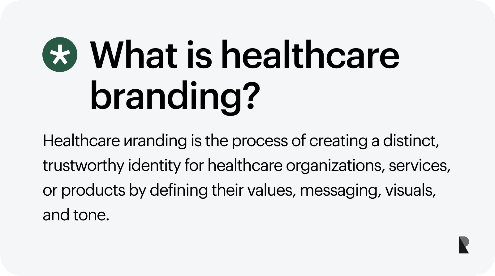 What is healthcare branding?