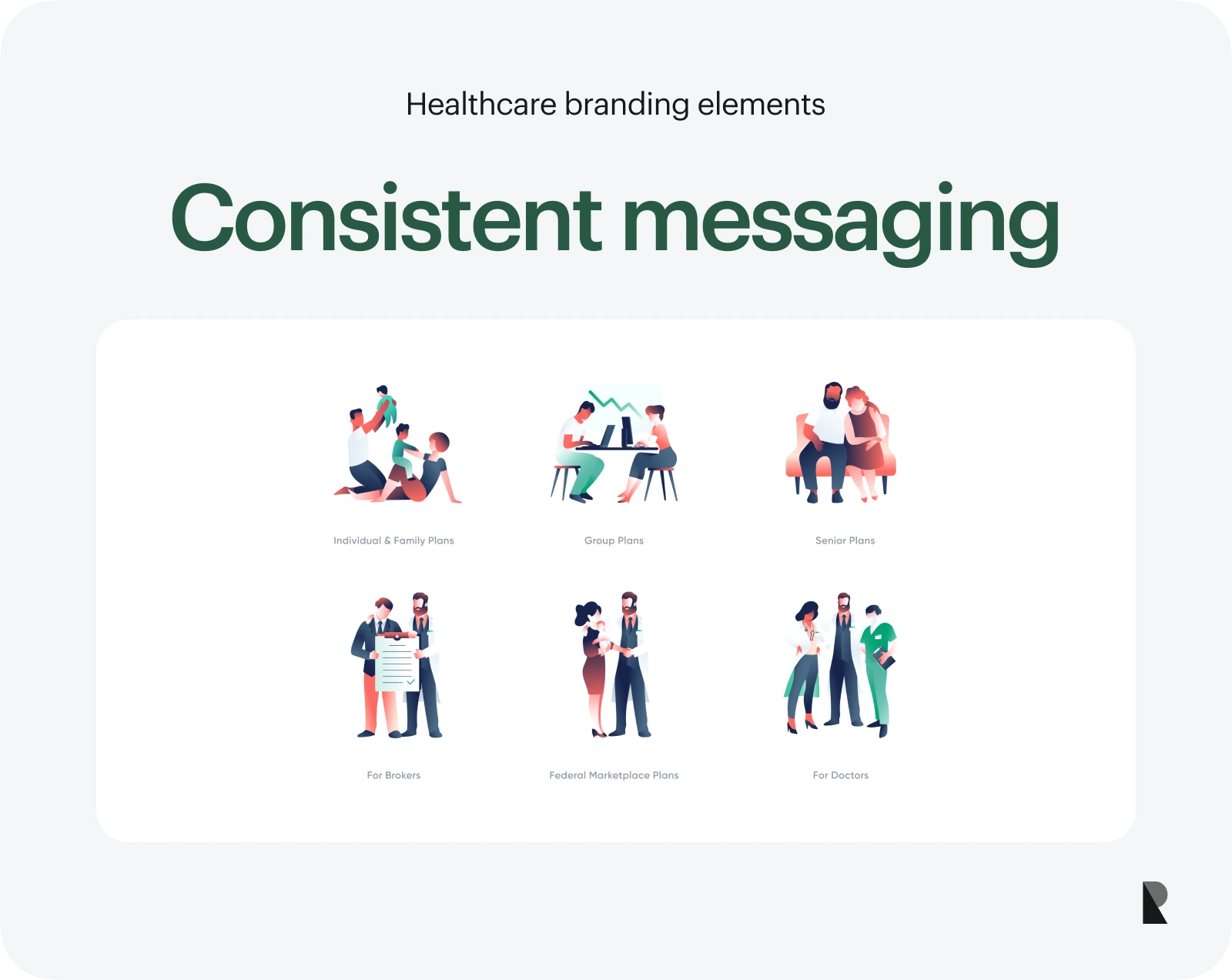 Consistent messaging in healthcare branding