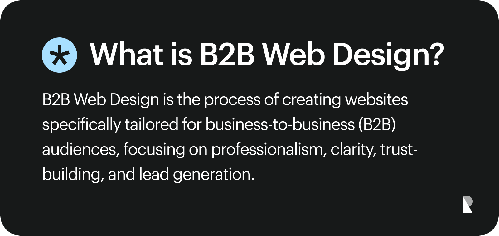 What is B2B web design?
