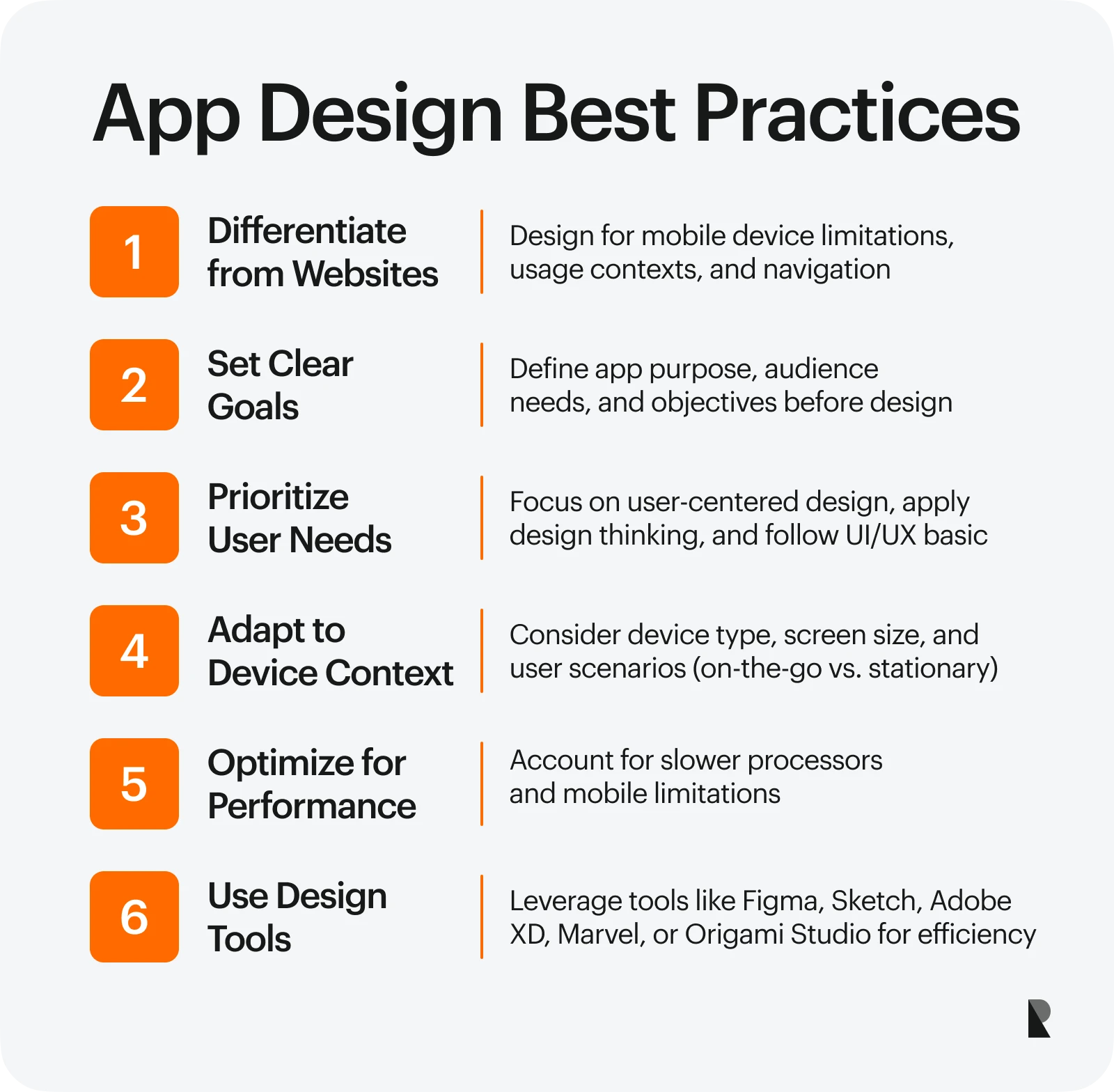 App design best practices