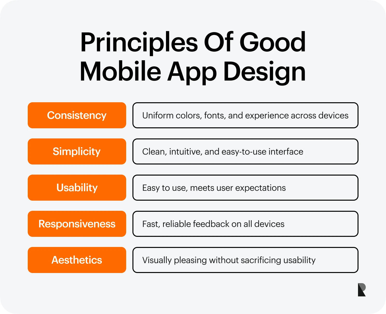 Good mobile app design principles