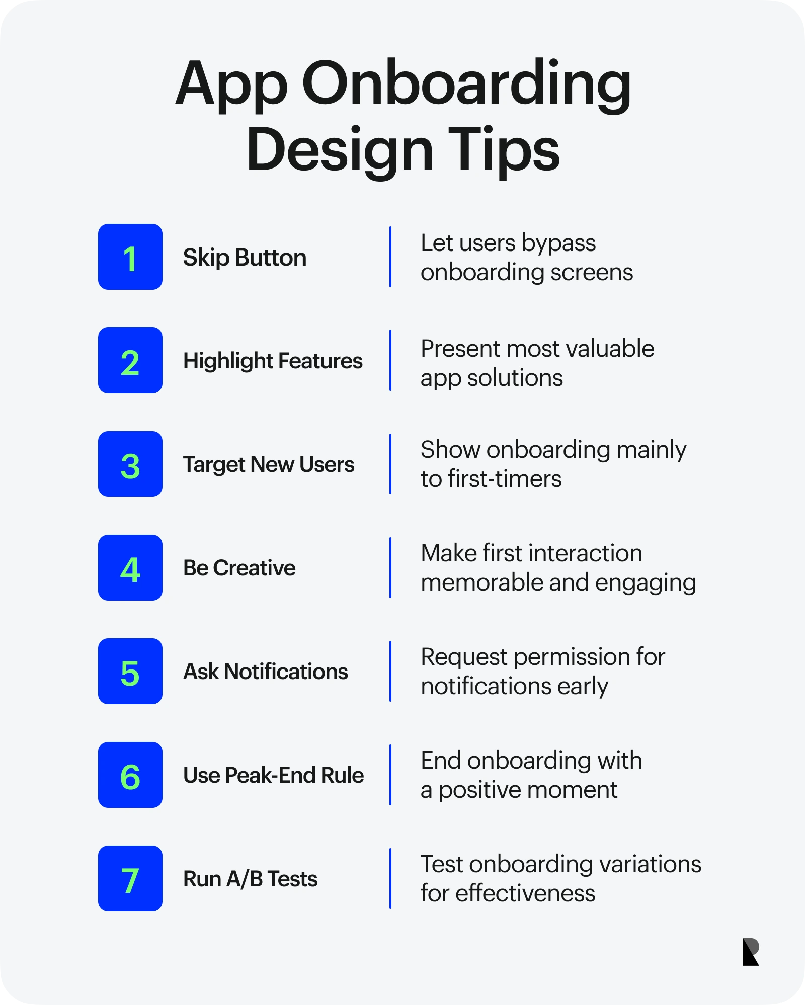 App onboarding design tips