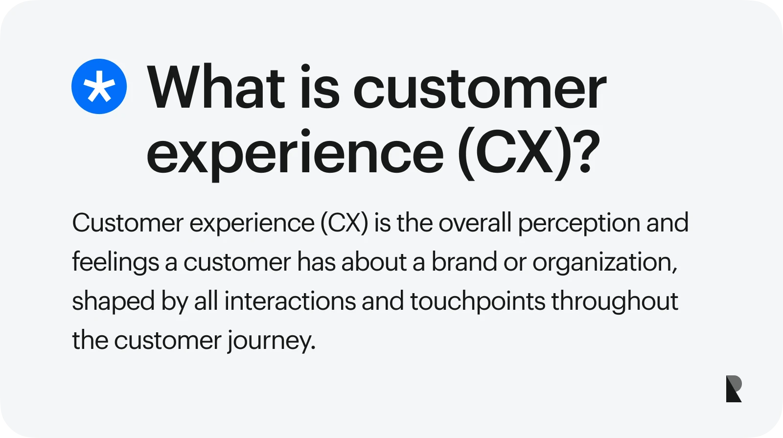 What is customer experience