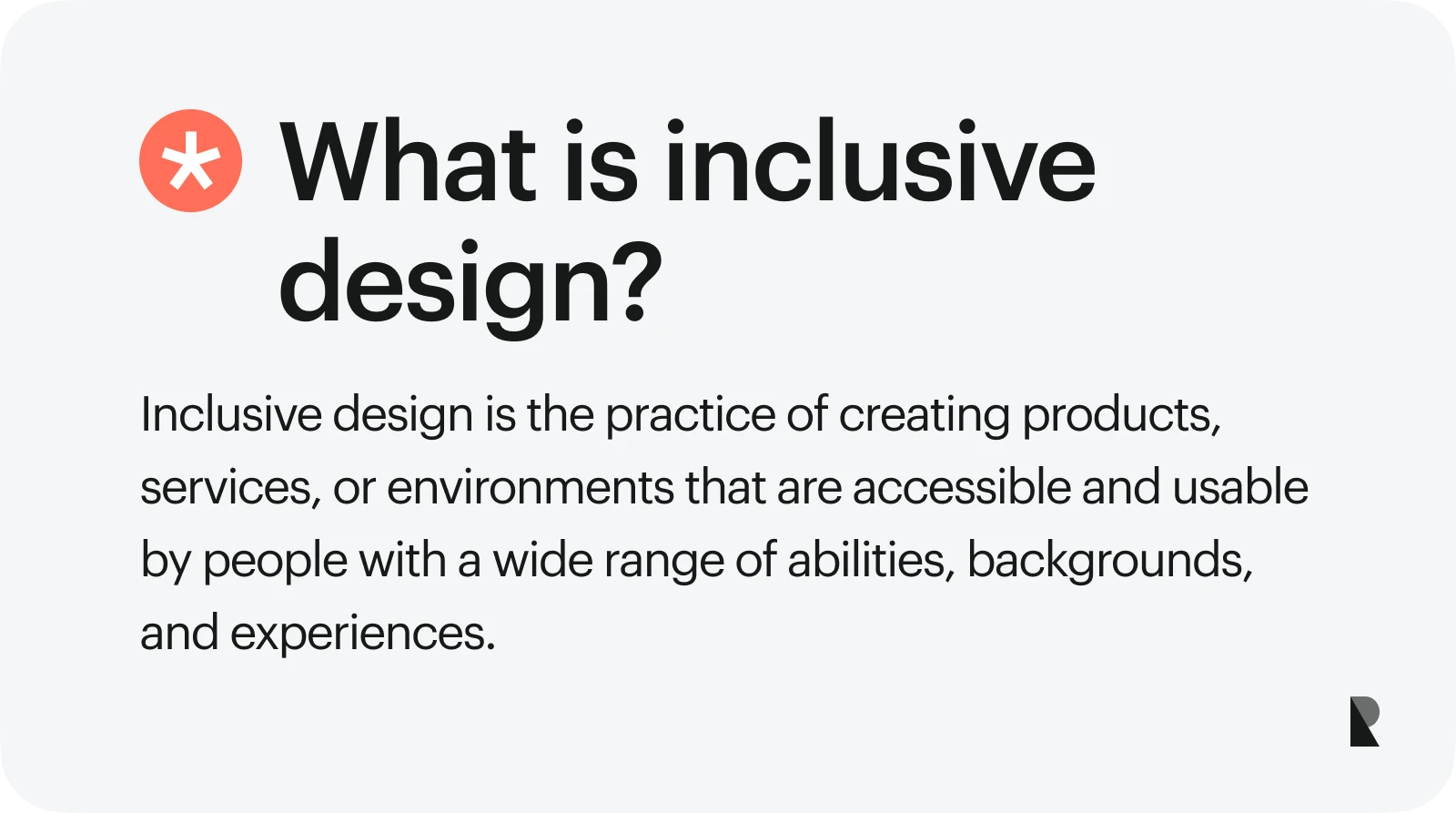 What is inclusive design