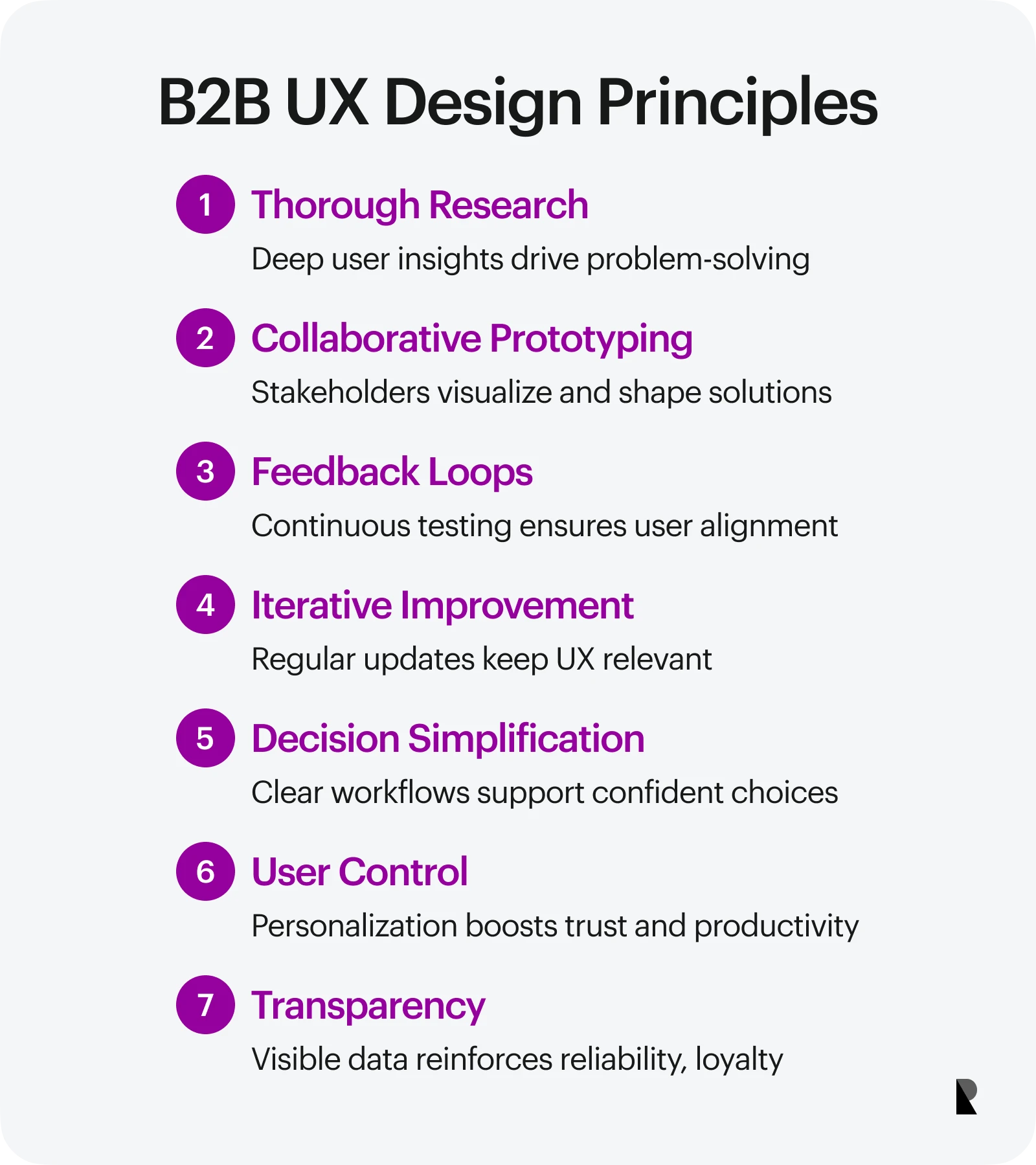 B2B UX design principles