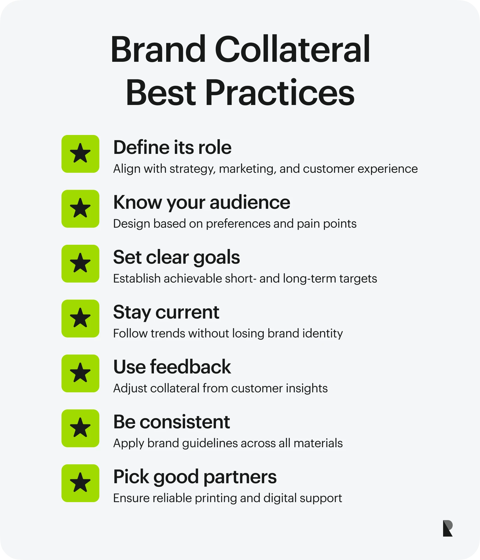 brand collateral best practices