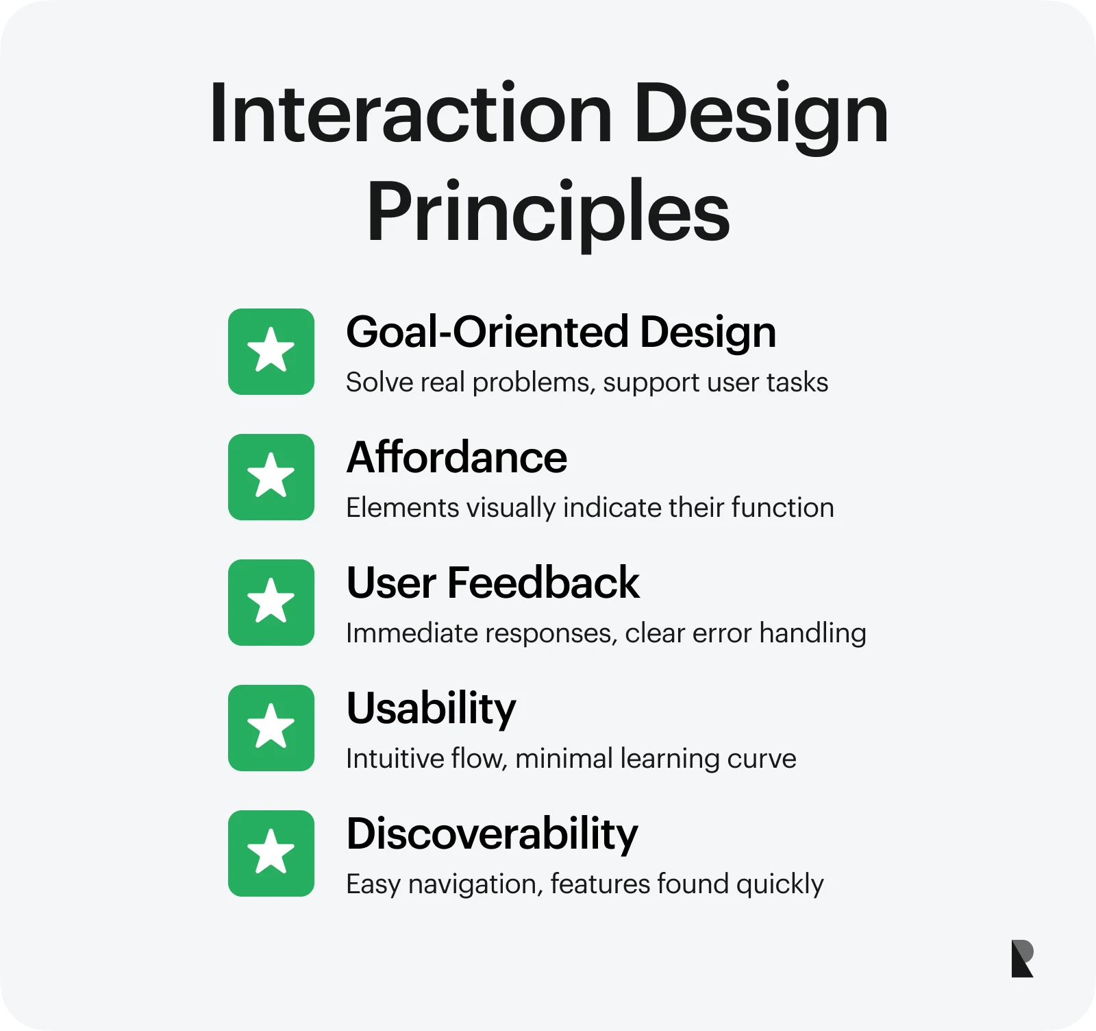 Interaction design principles
