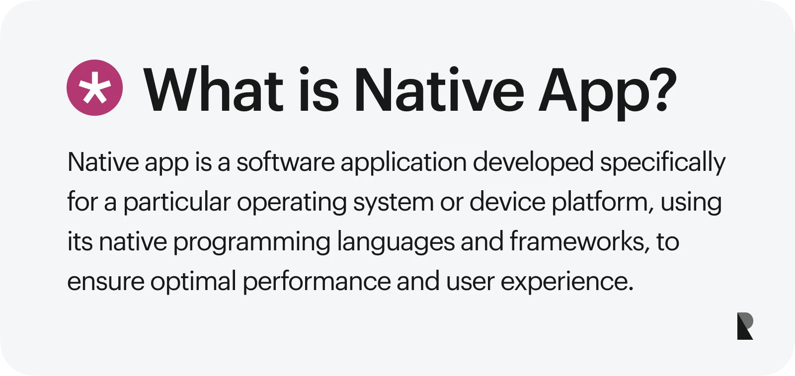 What is Native App?