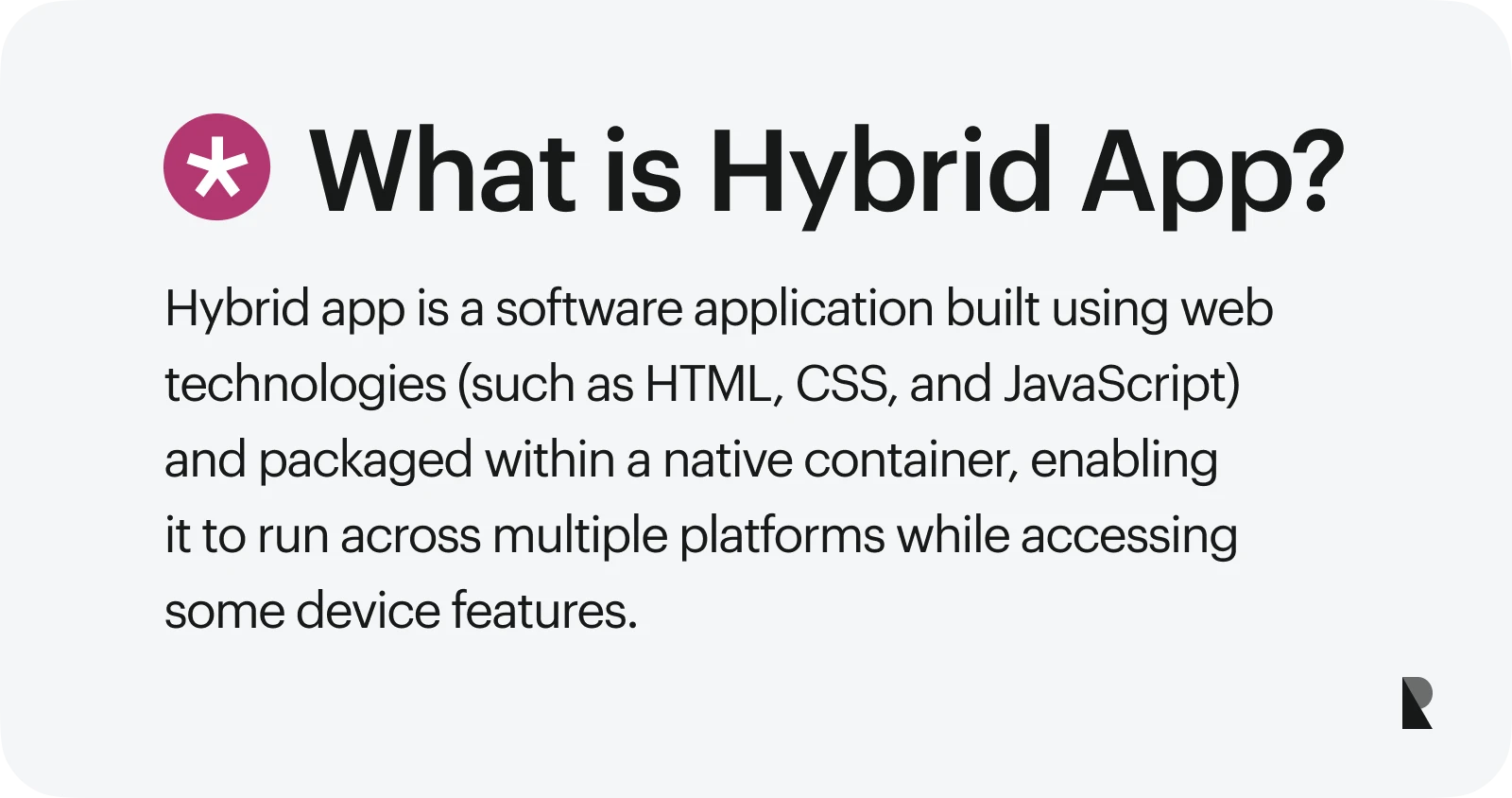 What is Hybrid App?
