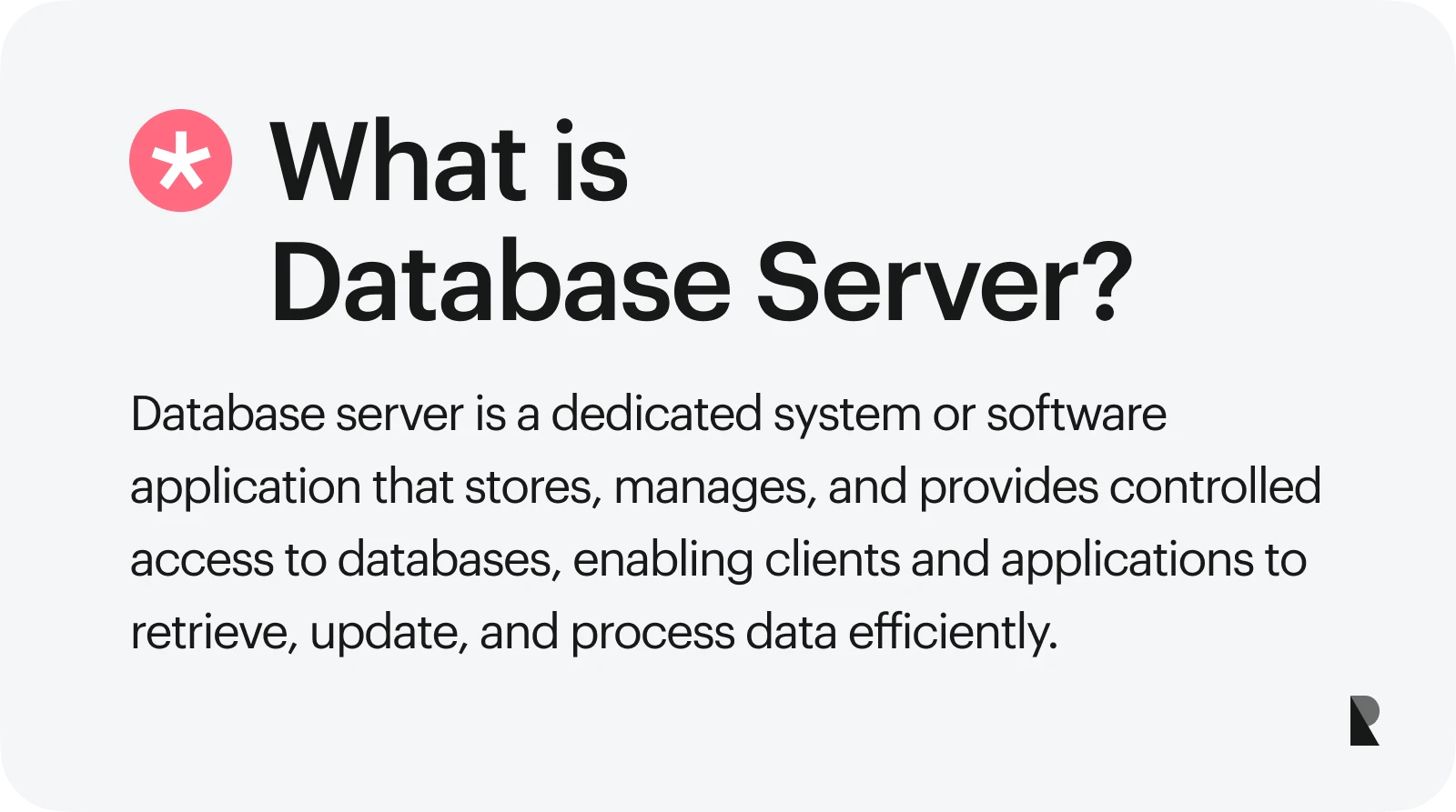 what is database server