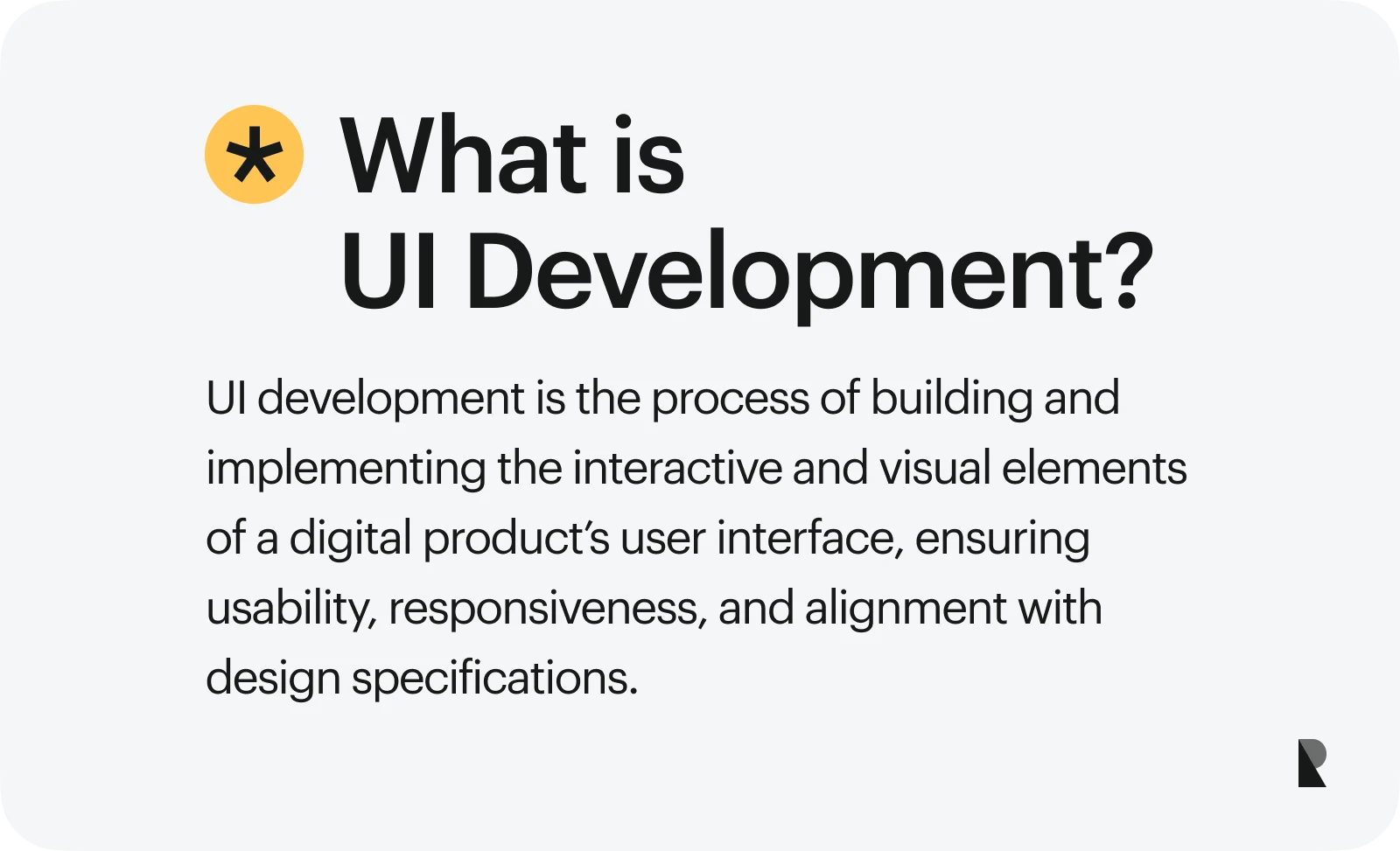 what is ui development