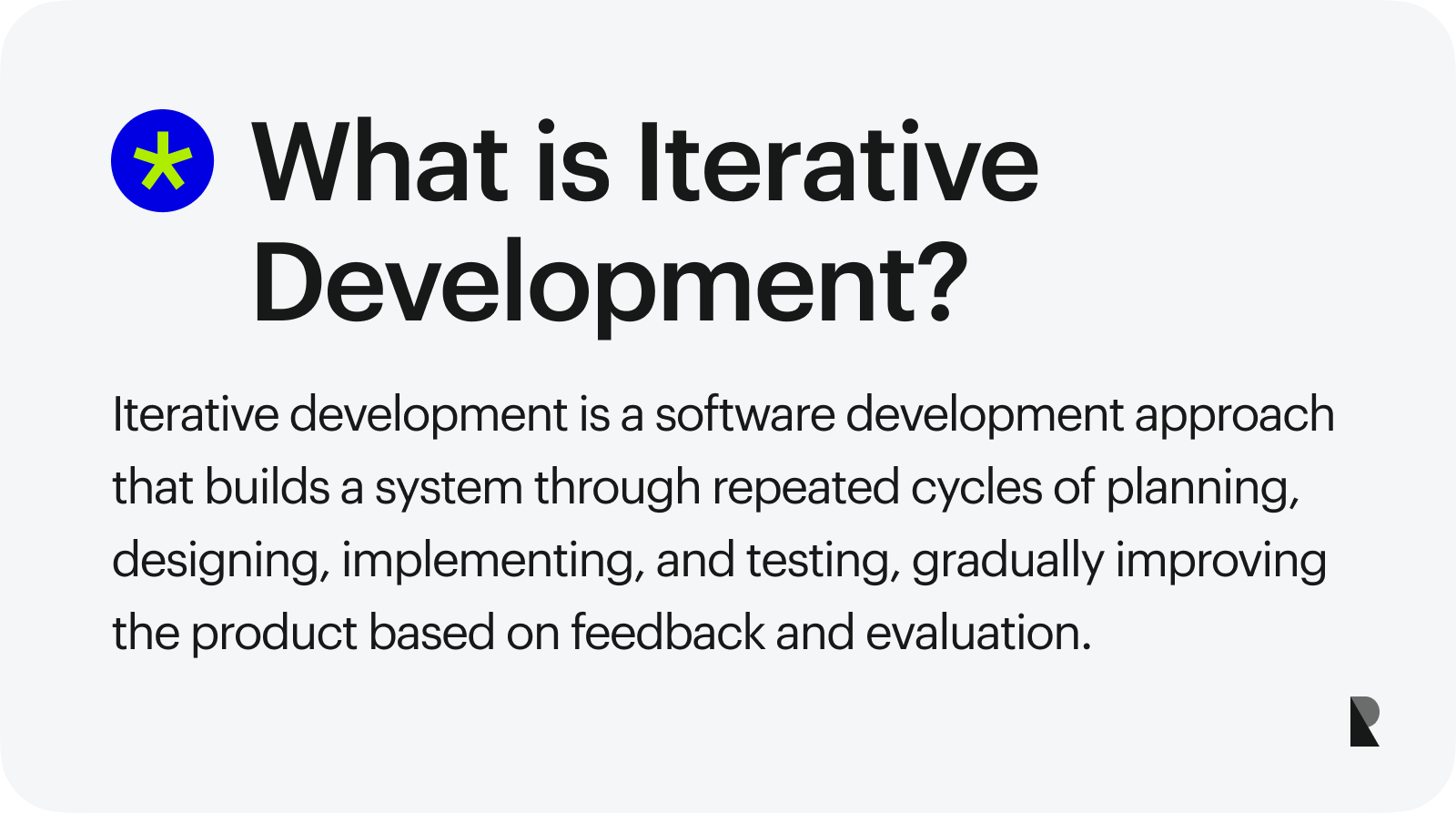 what is iterative development