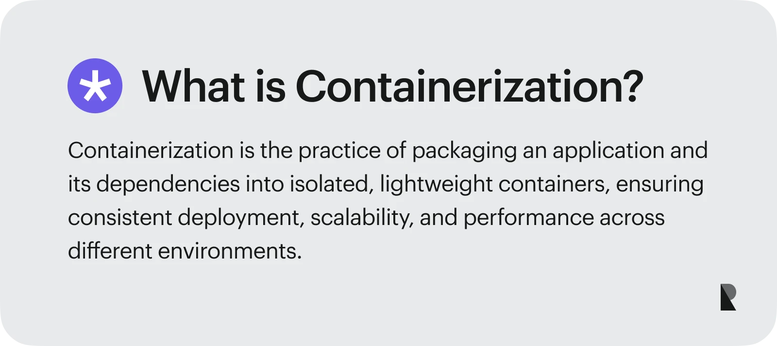 What is containerization