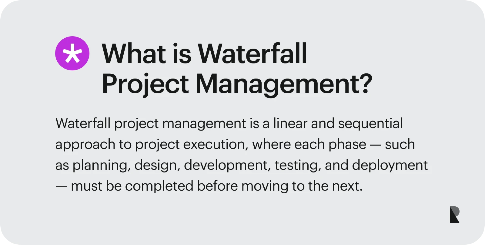 what is waterfall?