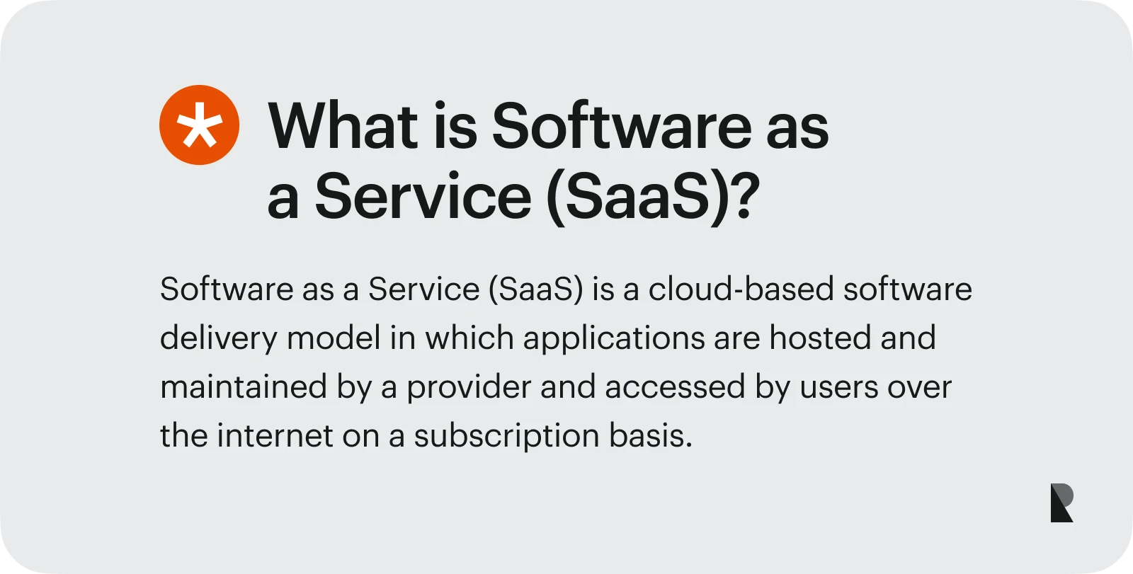 What is SaaS definition