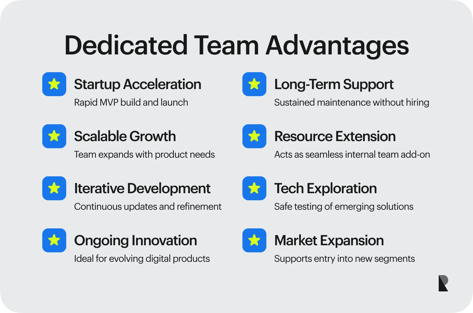 Dedicated development team advantages