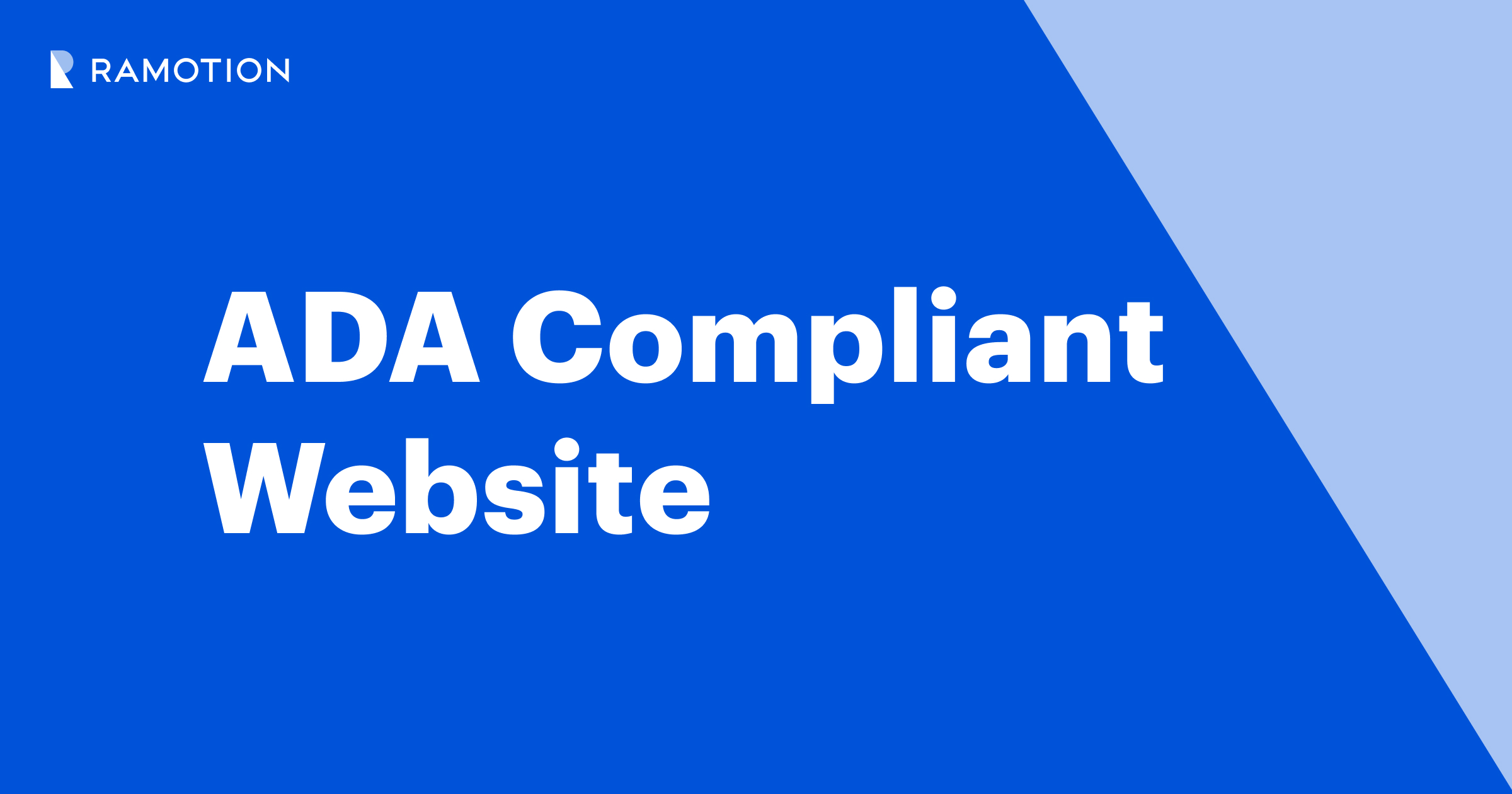 ADA Compliant Website: Legal Compliance and Best Practices | Ramotion ...