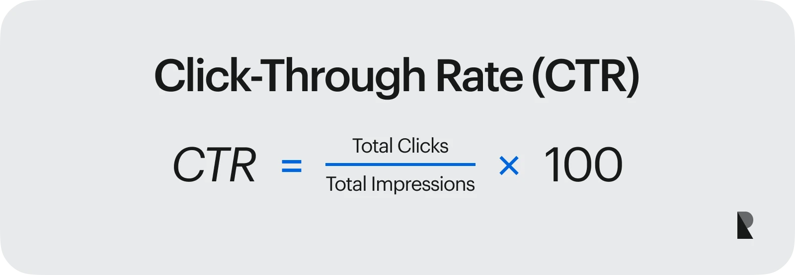 Click Through Rate Formula