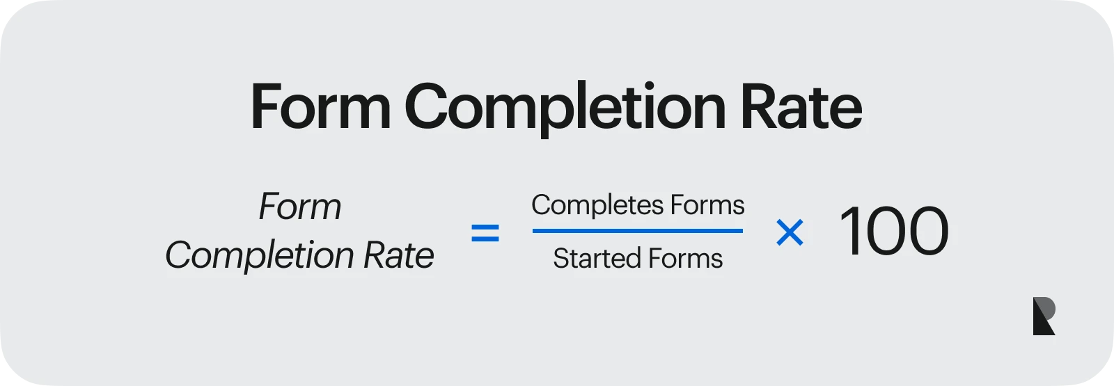 Form Completion Rate