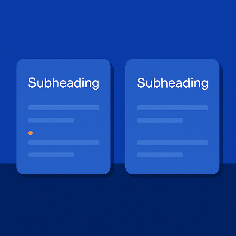 llustration of two similar content cards with a small visual difference, showing how subtle inconsistencies in layout or detail can become hidden UX trust breakers.