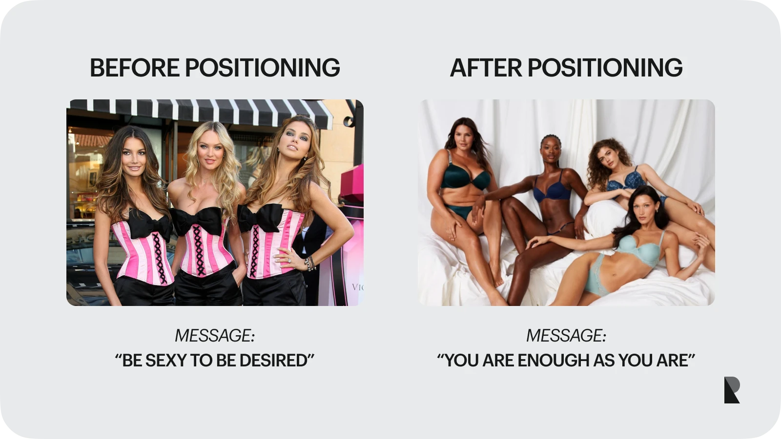 Victoria's secret rebranding example