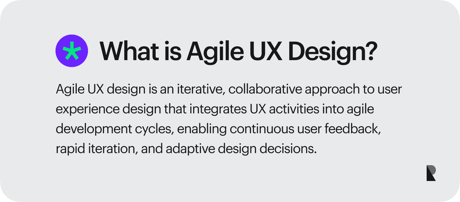 What is agile UX design
