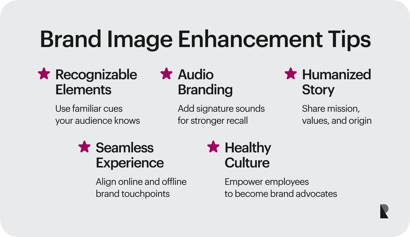 Brand image enhancement tips