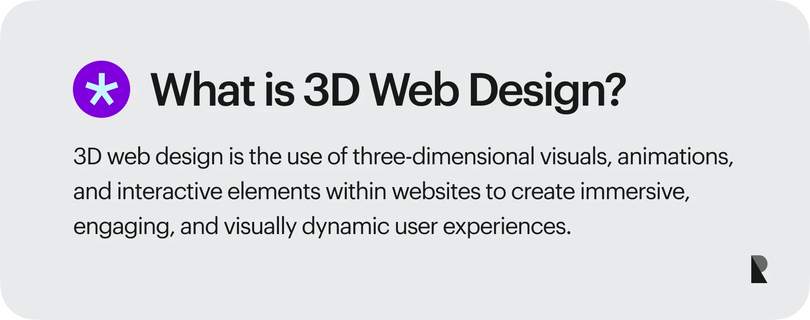 What is 3D web design