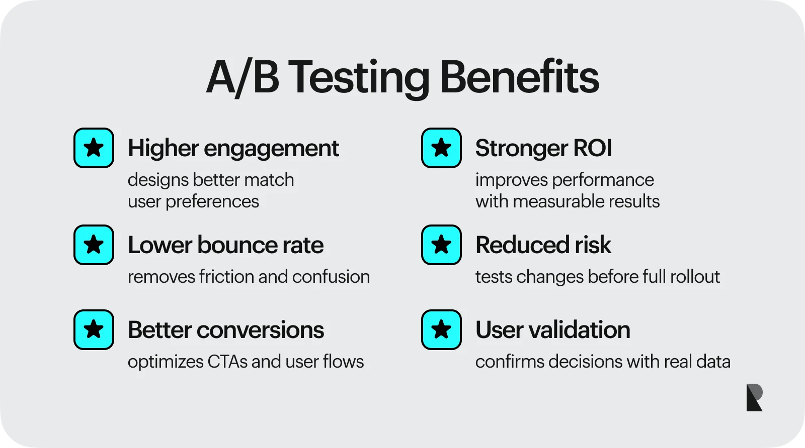 Benefits of A/B testing