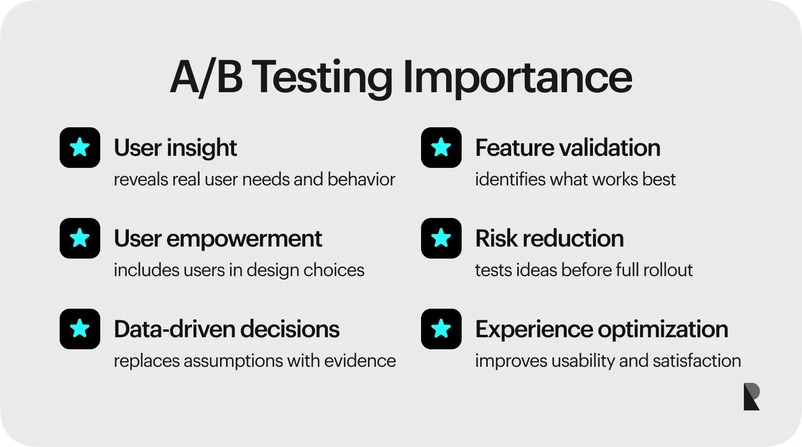 Why is A/B testing important in UX?