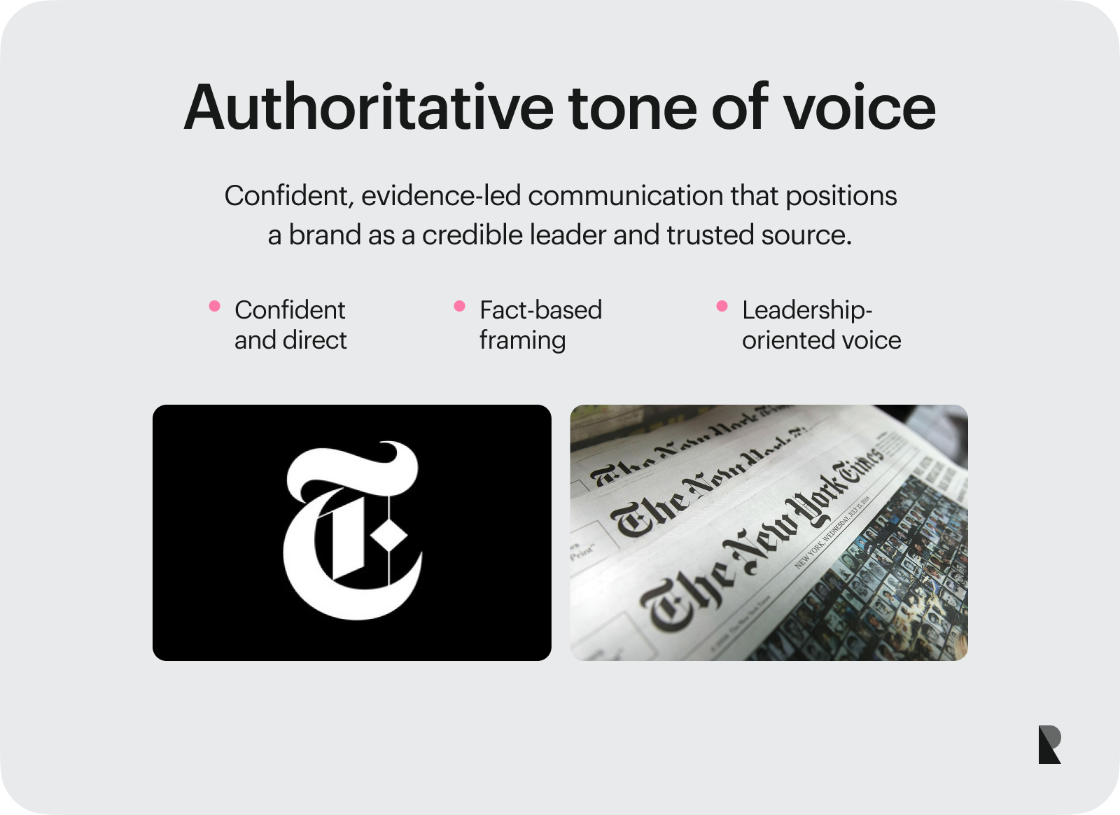 authoritative tone of voice
