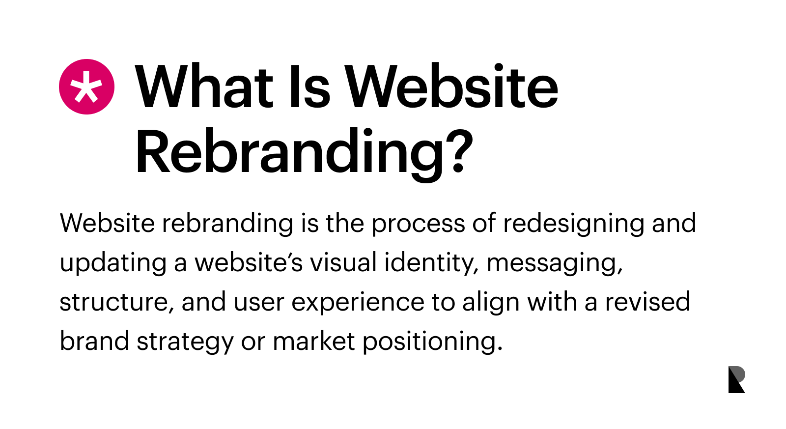 what is website rebranding definition