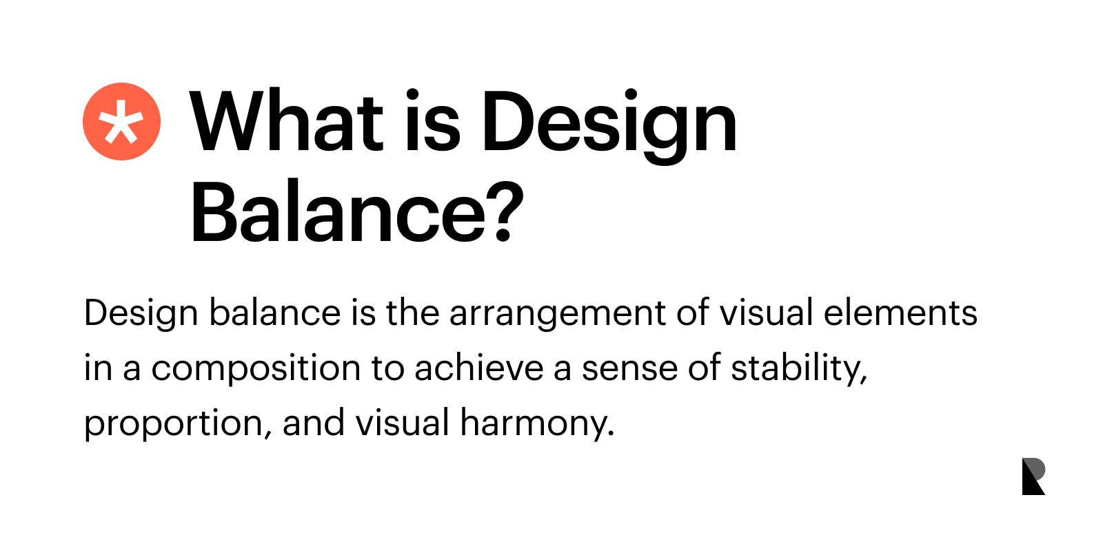 What is design balance definition