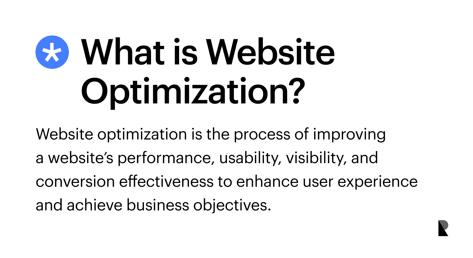 What is website optimization definition