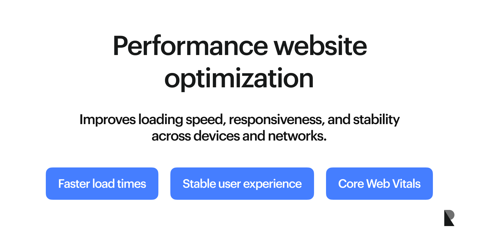 Performance website optimization