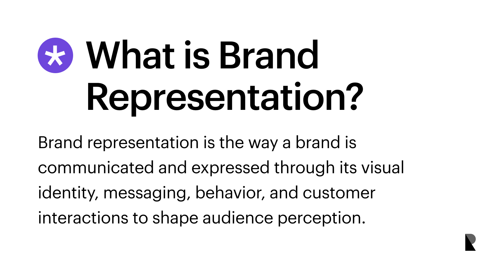 what is brand representation