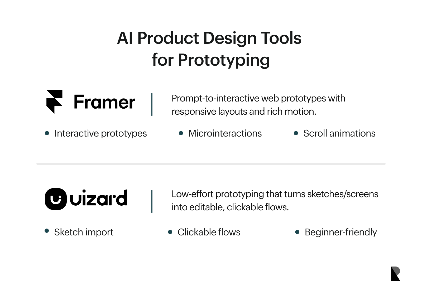 AI product design tools for prototyping