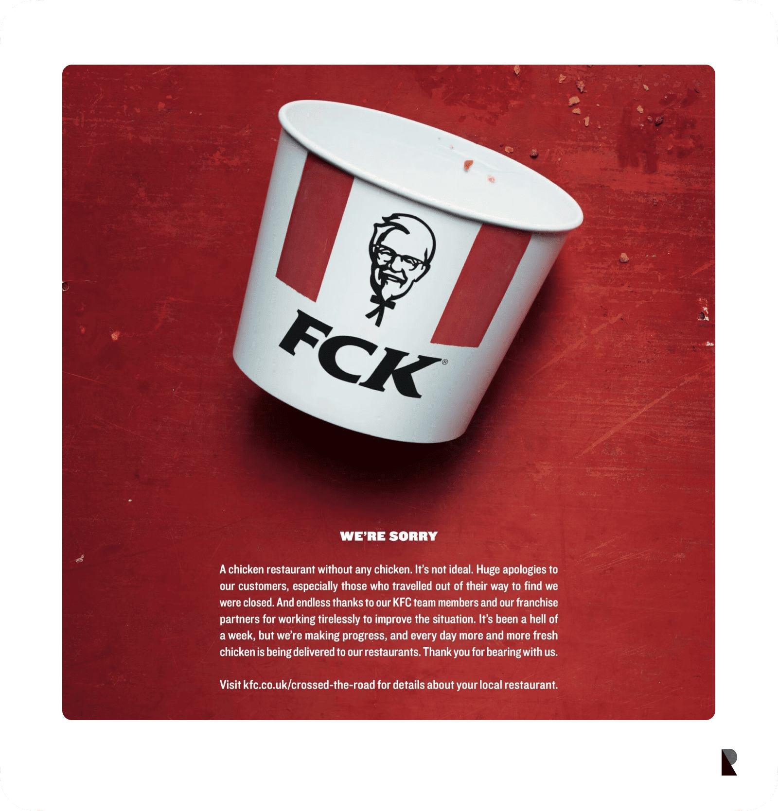 KFC ‘FCK’ Campaign Collage