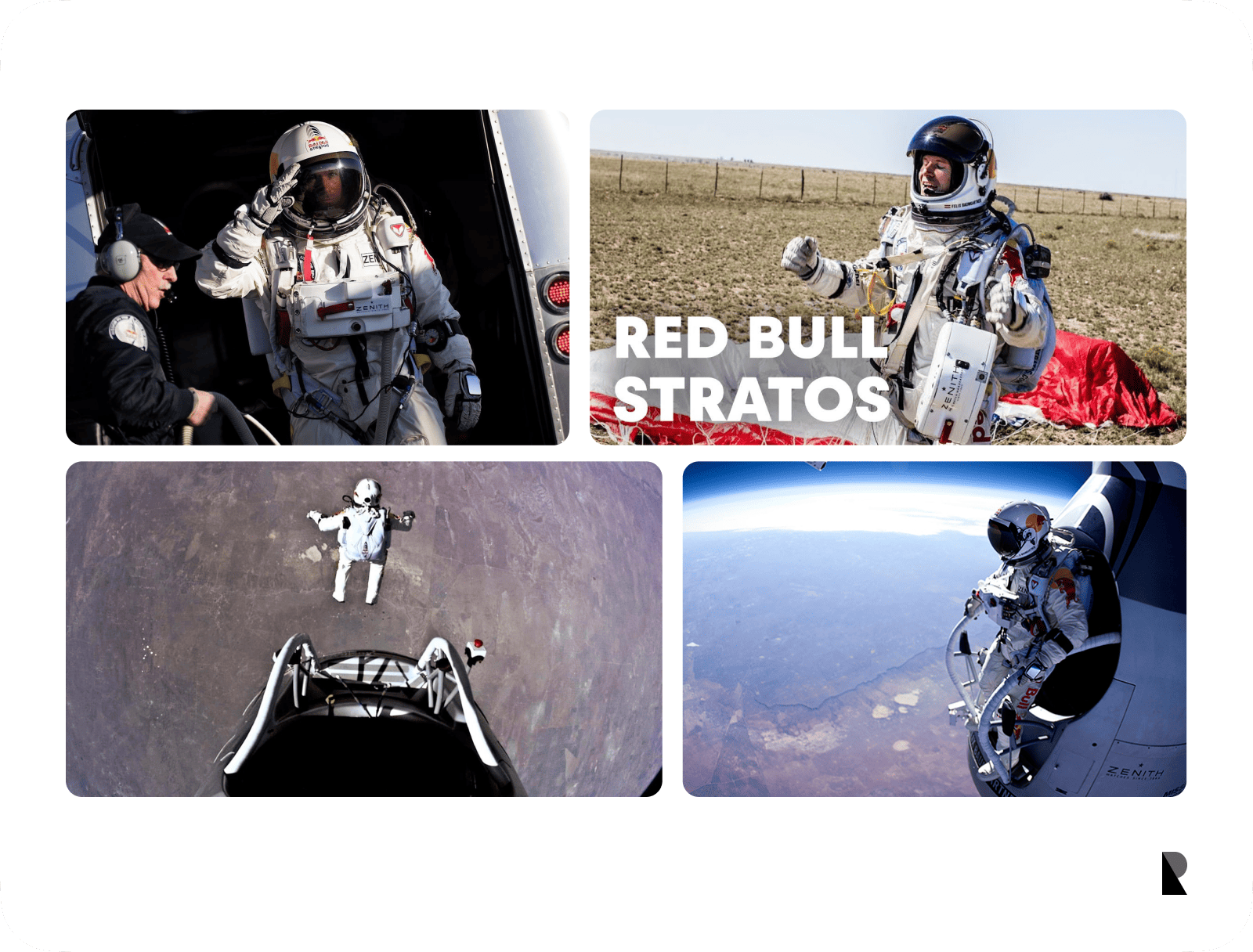 Red Bull Stratos Campaign Collage
