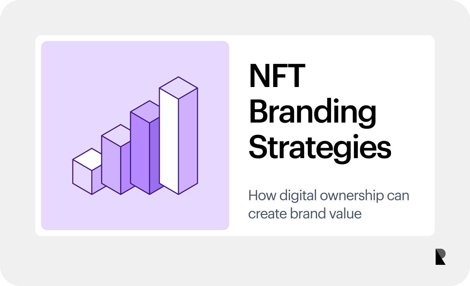 Diagram showing brand, NFT, community, utility, and ownership as parts of an NFT branding system.