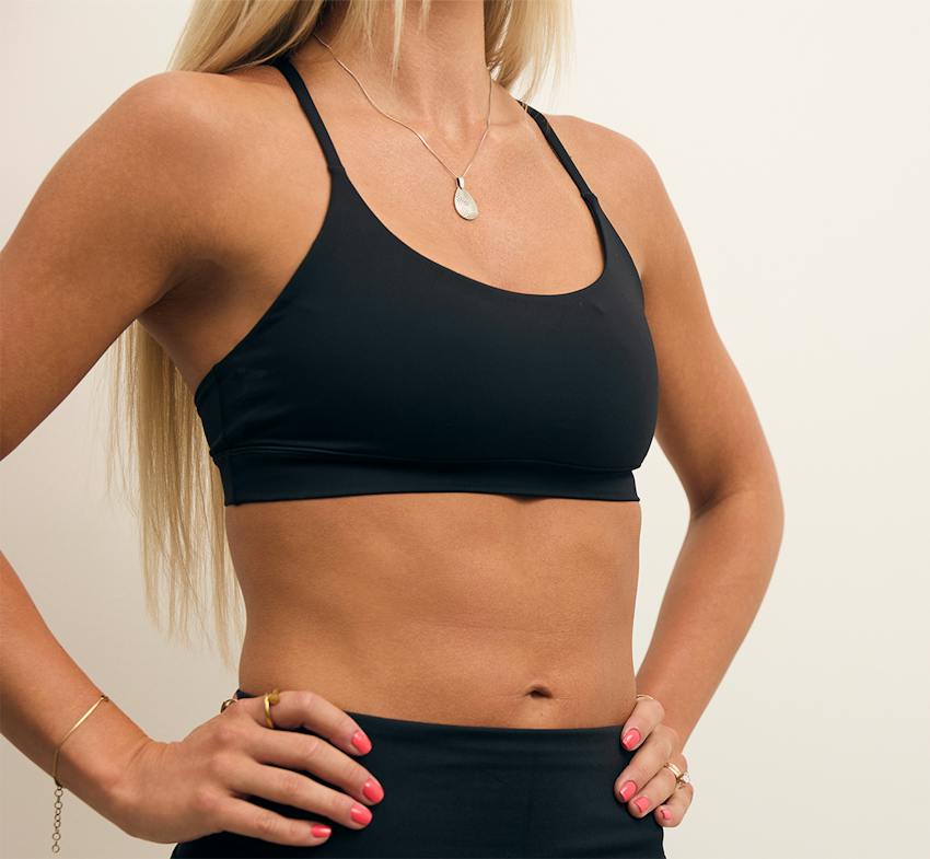 A woman's upper body