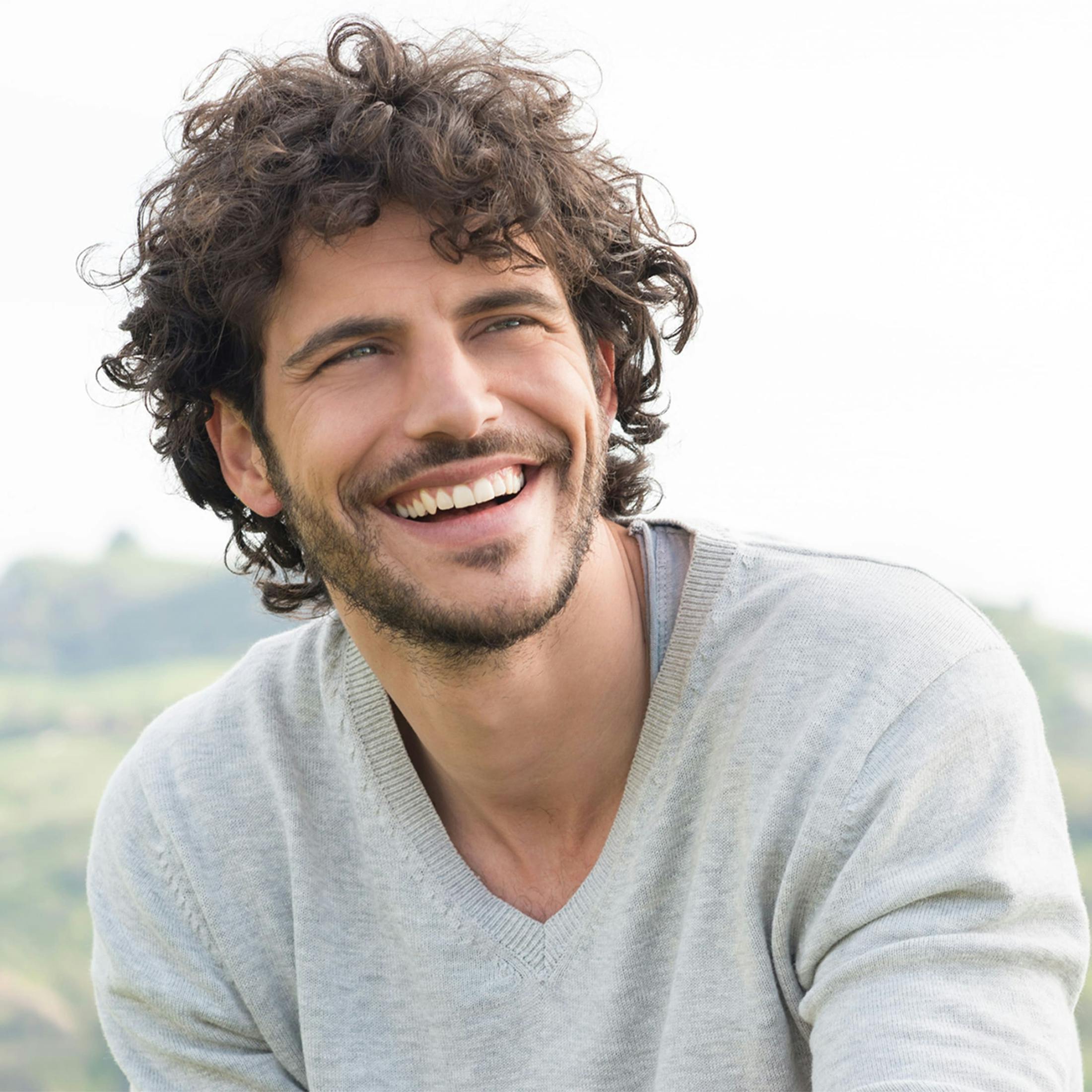 Man smiling