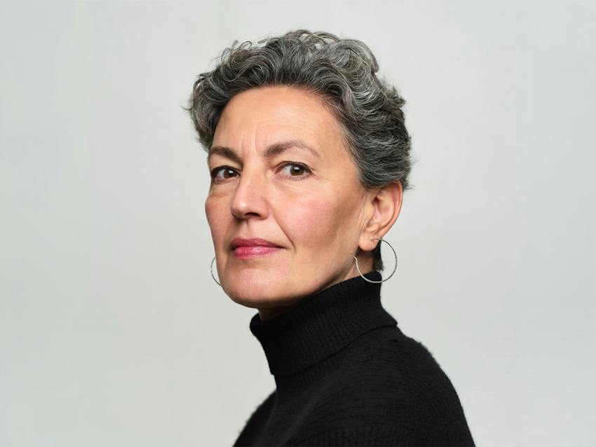 Woman in black turtleneck